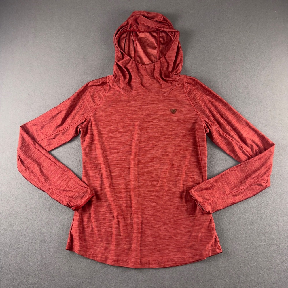 Ariat Women Red Laguna LS Hood AriatTEK Performance Hoodie 10041212 Medium